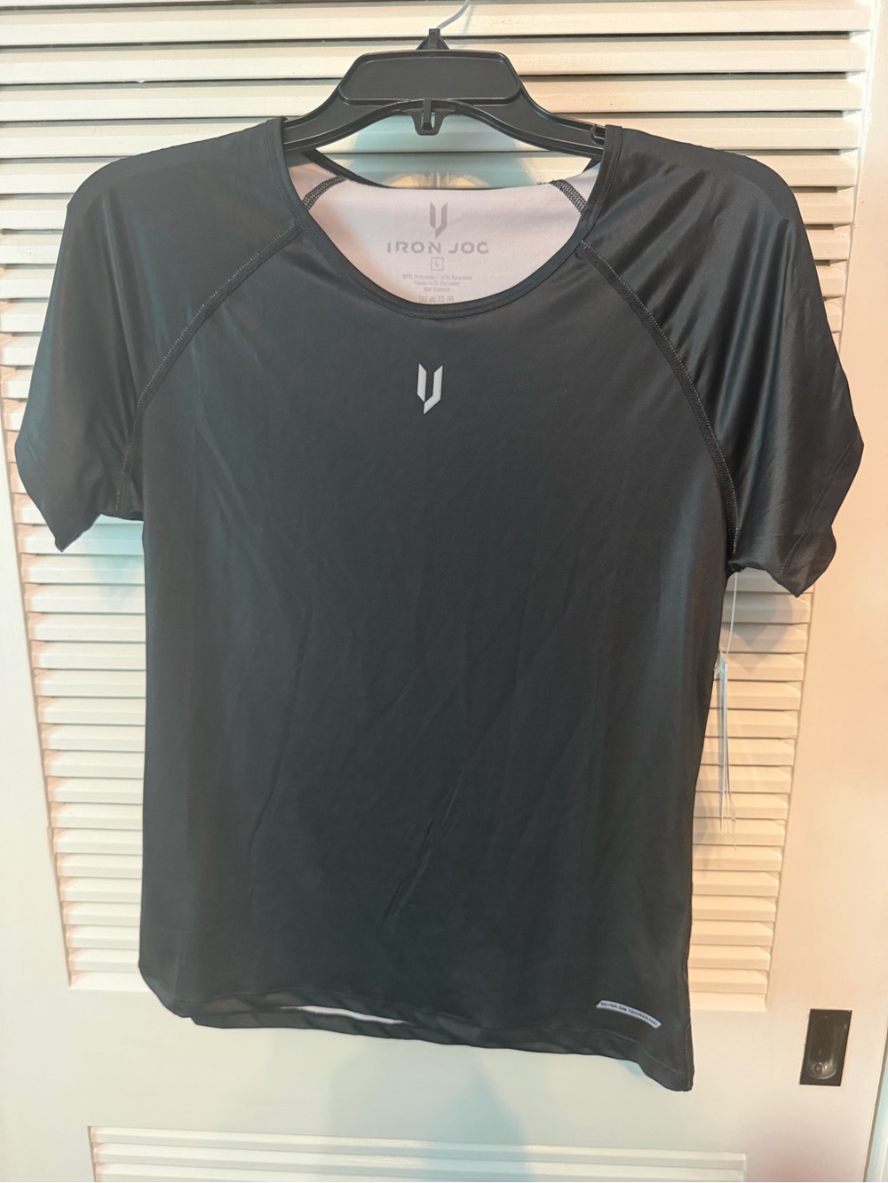 Women’s Iron Joc  Black Performance Athletic Shirt
